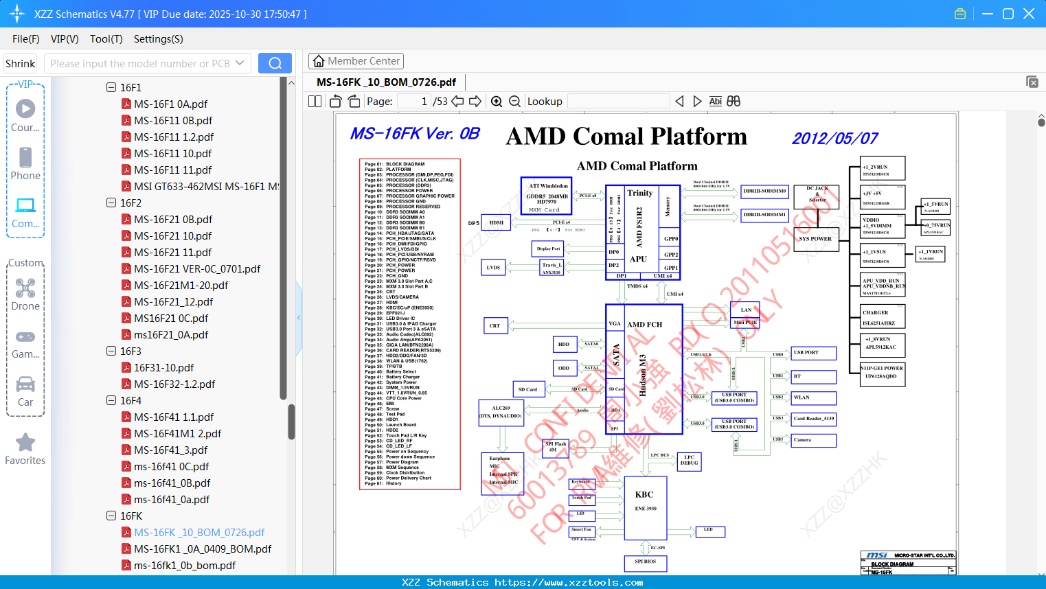 Laptop MSI MS-16FK _10_BOM_0726